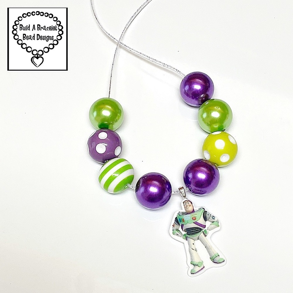 Handmade To Infinity & Beyond Buzz Lightyear-Inspired Adjustable Necklace